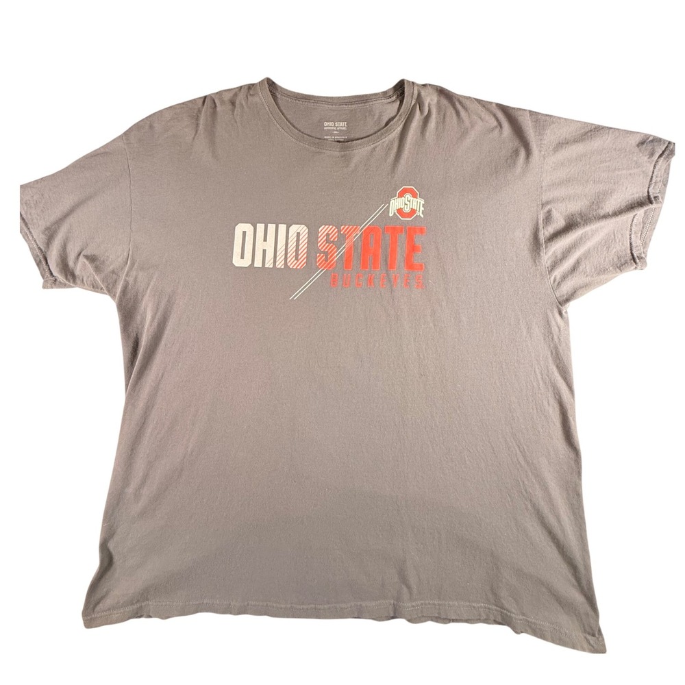 Ohio‎ State Buckeyes Mens 3XL Gray Authentic Apparel Cotton T Shirt